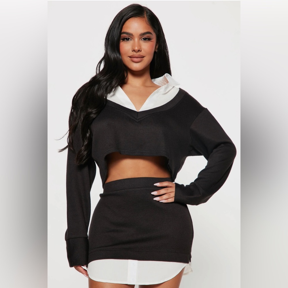 Knit Skirt Set